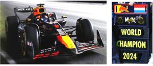 Oracle Red Bull Racing RB20 No.1 Oracle Red Bull Racing 2024 Formula One Drivers` Champion Max Verstappen (Diecast Car)