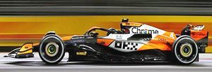 McLaren MCL38 McLaren No.4 Winner Singapore GP 2024 Lando Norris (Diecast Car)