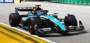 Mercedes-AMG PETRONAS Formula One Team No.63 F1 W15 E Performance 4th Singapore GP 2024 George Russell (Diecast Car)