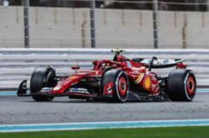 Ferrari SF-24 No.55 2nd Abu Dhabi GP 2024 Carlos Sainz (Diecast Car)