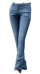 VS Toys 1/6 Outfit Realistic Jeans Woman`s Light Blue (Fashion Doll)