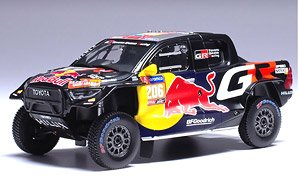 Toyota GR DKR HILUX Evo T1U 2024 Dakar Rally #206 L.Moraes / A.Monleon (Diecast Car)