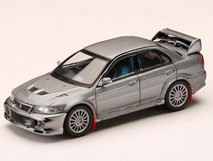 Mitsubishi Lancer GSR Evolution 6 CP9A 1999 Titanium Gray Metallic (Custom Color) w/Mud Flap (Diecast Car)