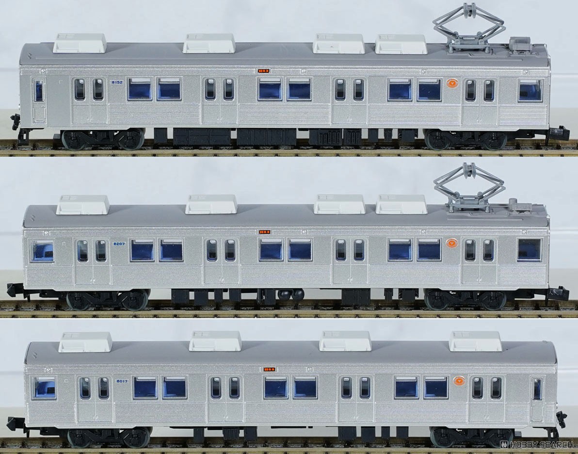 The Railway Collection Izukyu Series 8000 (TA-7 Formation Non Lapping) Three Car Set F (3-Car Set) (Model Train) 商品画像1