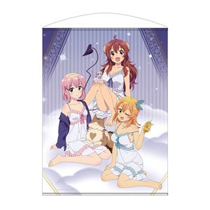 まちカドまぞく 2丁目 描き下ろし 優子・桃・ミカン 100cmタペストリー お泊りVer. (キャラクターグッズ)