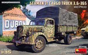 GERMAN 3T CARGO TRUCK 3,6-36S MID PROD (Plastic model)