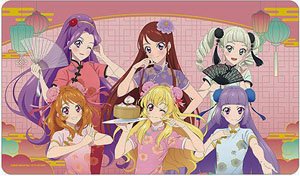 アイカツ！ 10th STORY ～未来へのSTARWAY～ 描き下ろし 集合 チャイナドレスver. マルチデスクマット (カードサプライ)