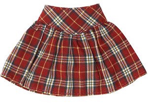 PNM Flare Mini Skirt (Red Checked) (Fashion Doll)