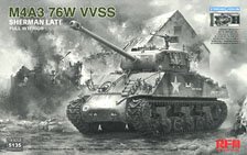 M4A3 76W VVSS Sherman Late w/Full interior Standard Version (Plastic model)