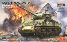 M4A3 76W VVSS Sherman Late w/Full interior Upgrade Version (Plastic model)