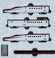 Shinkansen Series E6 `Komachi` Standard Three Car Set (3-Car Set) (Model Train)