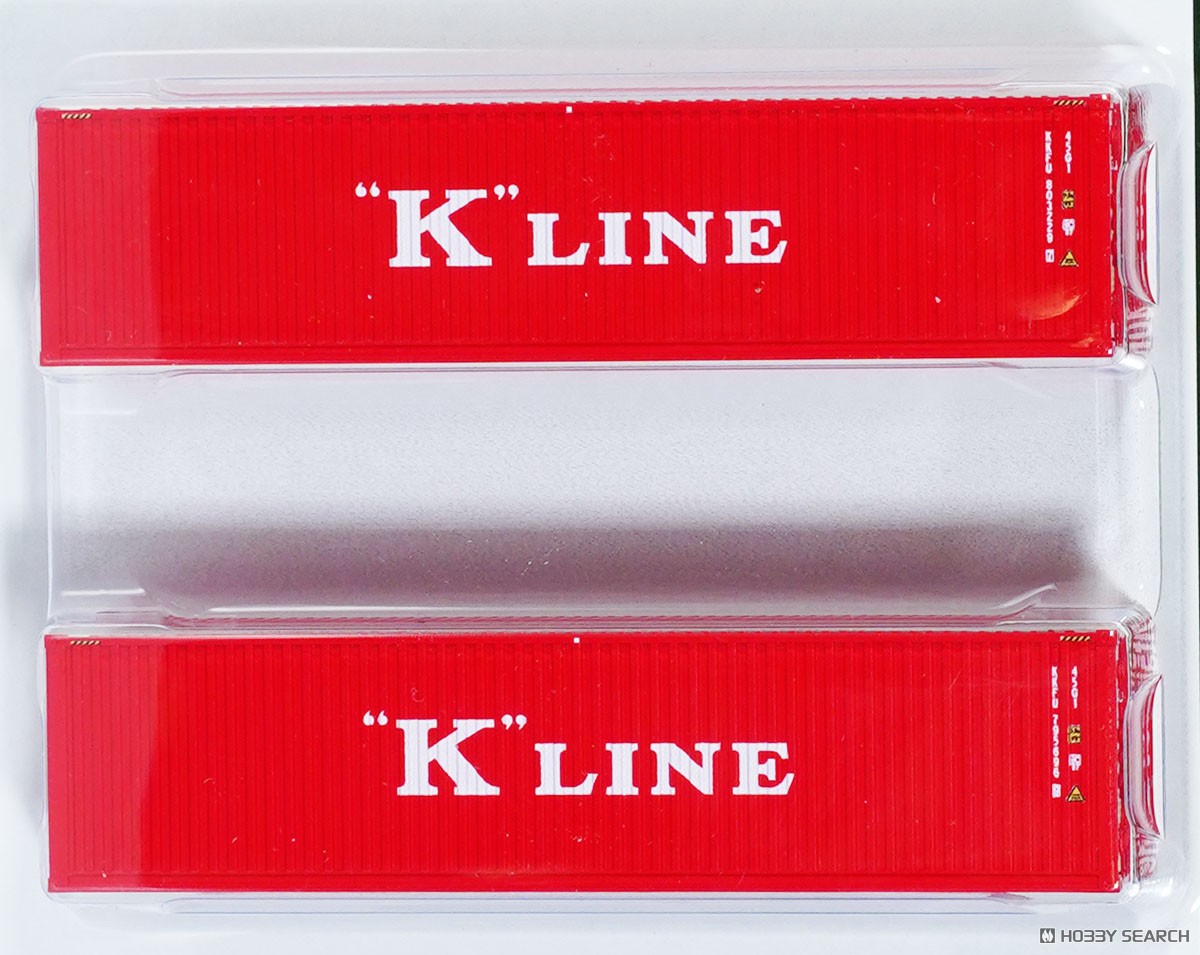40ft High Cube Container Kawasaki Kisen (2 Pieces) (Model Train) 商品画像1