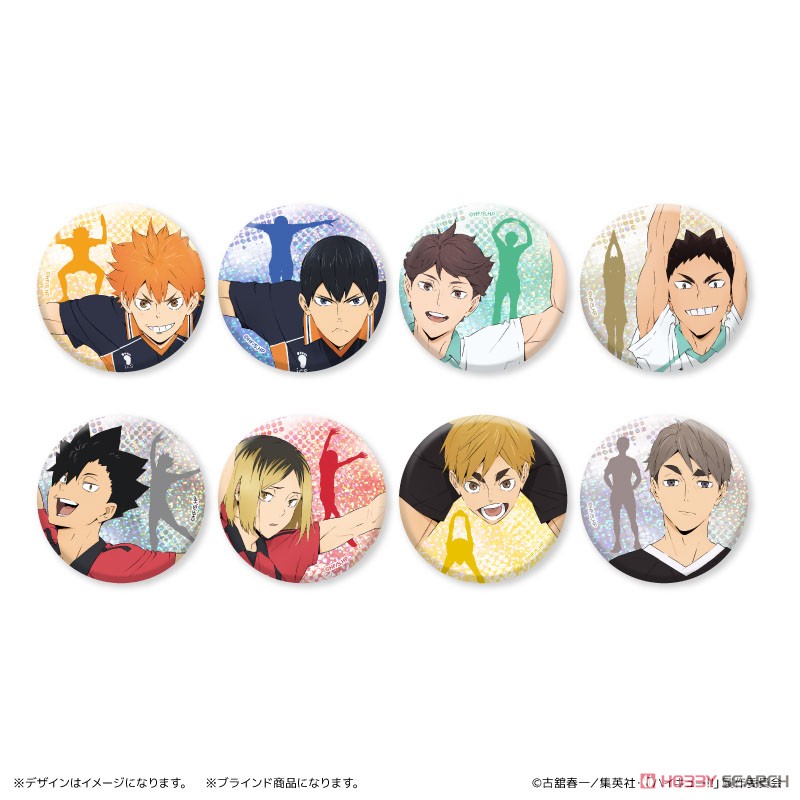 ハイキュー!! トレーディングキラキラ缶バッジ (8個セット) (キャラクターグッズ) 商品画像9