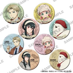 SPY×FAMILY きらきら缶バッジコレクション フレンチカジュアルVer. (8個セット) (キャラクターグッズ)