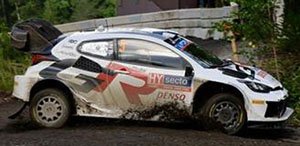TOYOTA GR Yaris Rally1 HYBRID No.5 TOYOTA GAZOO Racing WRT 4th Rally Finland 2024 (ミニカー)
