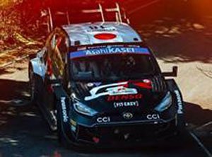TOYOTA GR Yaris Rally1 HYBRID No.18 TOYOTA GAZOO Racing WRT 4th Rally Japan 2024 T.Katsuta - A.Johnston (Diecast Car)