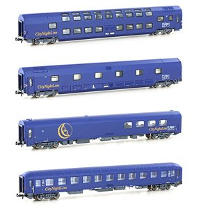 City Night Line 寝台車 4両セットB (4両セット) ★外国形モデル (鉄道模型)