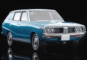 TLV-N55b 日産 スカイライン ワゴン 1800 スポーティGL (青) 72年式 (ミニカー)