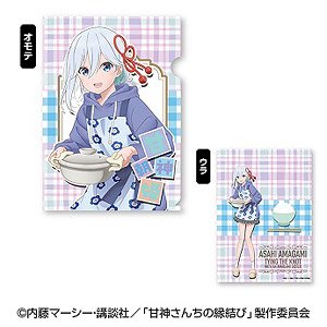 甘神さんちの縁結び A4クリアファイル (花柄エプロン) (3) 甘神朝姫 (キャラクターグッズ)