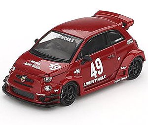 Abarth 595 LB-WORKS x Abas Works Red (LHD) [Clamshell Package] (Diecast Car)