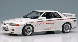 Mine`s Skyline GT-R(BNR32) N1 ホワイト (BBS LM Evolution ホイール) (ミニカー)