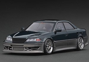 VERTEX JZX100 MARK-II Dark Green Metallic/Gun Mettalic (Diecast Car)