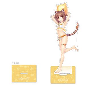 ネコぱら 特大アクリルスタンド (あずき/水着) (キャラクターグッズ)