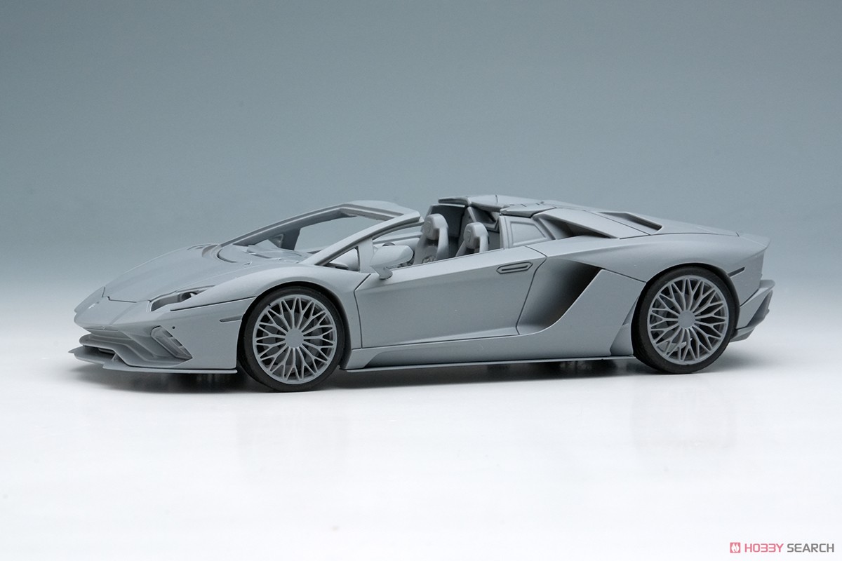 Lamborghini Aventador S Roadster Japan Limited Edition 2021 ブルーエメラ / ライトブルーストライプ (ミニカー) その他の画像2