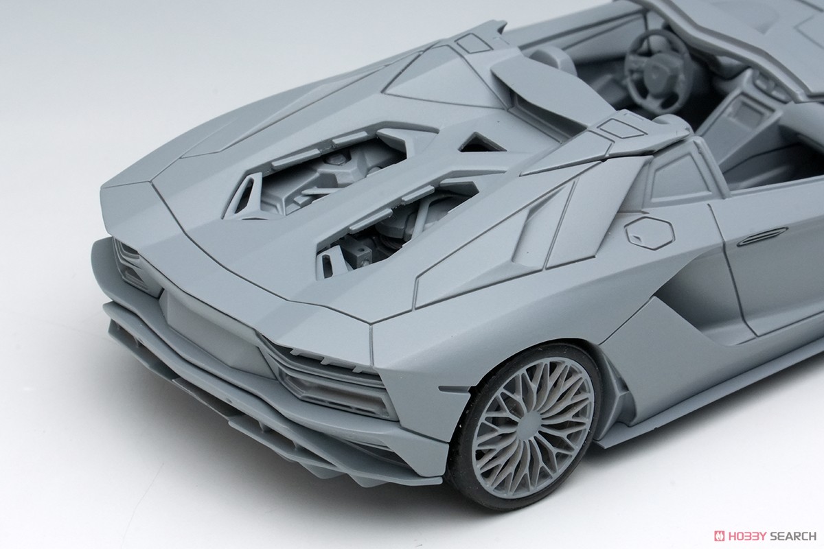 Lamborghini Aventador S Roadster Japan Limited Edition 2021 ブルーエメラ / ライトブルーストライプ (ミニカー) その他の画像5