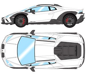 Lamborghini Huracan Sterrato 2024 ビアンコモノセルス (ミニカー)