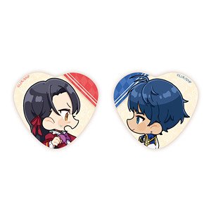 歴史に残る悪女になるぞ ミニキャラハート缶バッジ2種セット (キャラクターグッズ)
