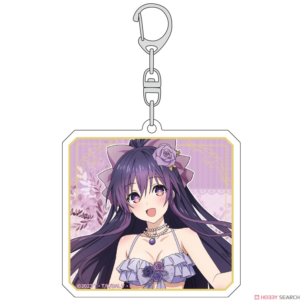 Date A Live V [Especially Illustrated] Acrylic Key Ring (Tohka Yatogami / Swimwear Dress) (Anime Toy) 商品画像1