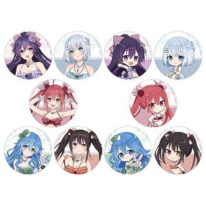 デート・ア・ライブV トレーディング缶バッジ (水着ドレス) (10個セット) (キャラクターグッズ)