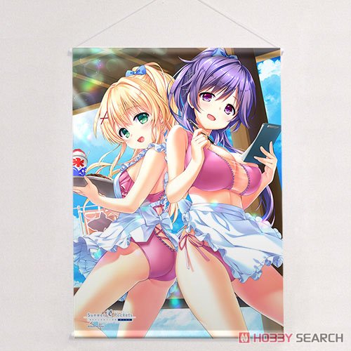 Summer Pockets REFLECTION BLUE B2タペストリー (紬ヴェンダース＆水織静久/海の家) (キャラクターグッズ) 商品画像2