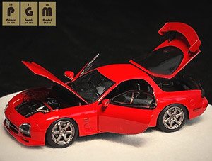 Mazda RX-7 Red - Rotating display ※回転台座バージョン (ミニカー)