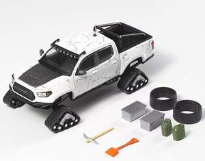 Toyota TACOMA 2022 - Ski Version w/Accessory White / Stone Pattern (Diecast Car)