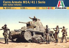 WW.II イタリア軍 カルロアルマート M14/40 セリエI イタリア軍歩兵フィギュア付属 (プラモデル)