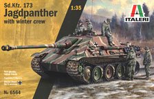 WW.II ドイツ軍 Sd.Kfz.173ヤークトパンター 冬季装備戦車兵 5体付属 (プラモデル)