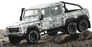 Land Rover 2016 Defender 110 Pickup 6x6 Accessory Pack Camouflage White RHD (Diecast Car)