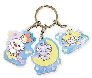 ポケットモンスター オーロラアクリルキーホルダーセットヒバニー・ニャスパー (キャラクターグッズ)