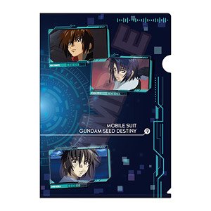 Mobile Suit Gundam SEED Destiny Scene Picture A4 Clear File Assembly A Blue (Anime Toy)