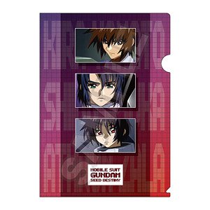 Mobile Suit Gundam SEED Destiny Scene Picture A4 Clear File Assembly B Purple (Anime Toy)