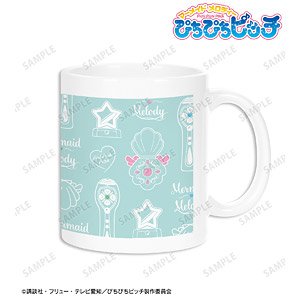 ぴちぴちピッチ マーメイドモチーフ柄 マグカップ (キャラクターグッズ)