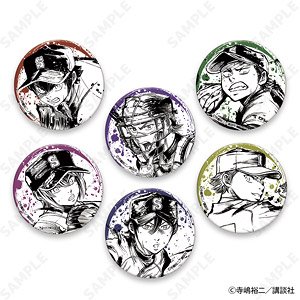 ダイヤのA actII 墨絵風コレクションVol.1 トレーディング和紙風缶バッジ (6個セット) ※BOX購入特典付 (キャラクターグッズ)