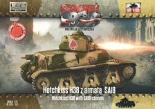 Hotchkiss H38 with SA18 gun (Plastic model)