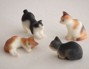 1/83(HO) Cat Set A (4 Pieces) [1/83, Colored] (Model Train)