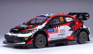 トヨタ GR ヤリス ラリー1 ハイブリッド 2024年 ラリーフィンランド #69 カッレ・ロバンペラ/ヨンネ・ハルットゥネン (ミニカー)