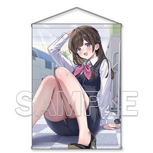 電撃萌王 天城しの描き下ろし 受け付けちゃんタペストリー (キャラクターグッズ)