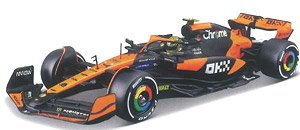 マクラーレン F1 チーム MCL38(2024) No.4 L.ノリス ヘルメット付 (クリアケース) (ミニカー)