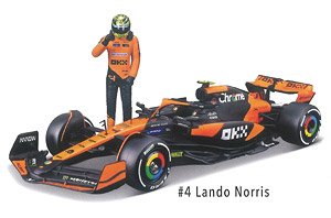 マクラーレン F1 チーム MCL38(2024) No.4 L.ノリス (ウィンドウボックス：ドライバーフィギア付) (ミニカー)